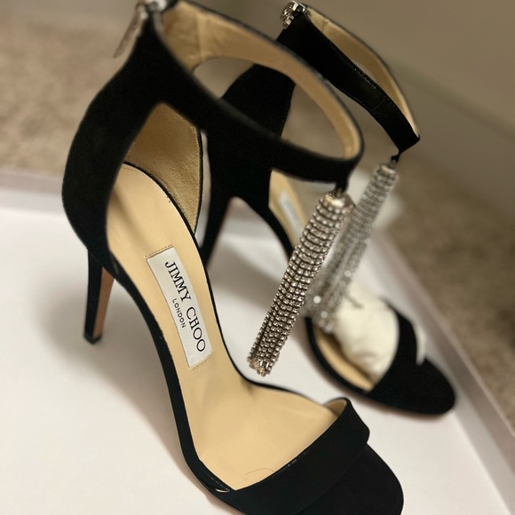 Jimmy Choo Crystal Heels comes with box and dust bag - Picture 7 of 11